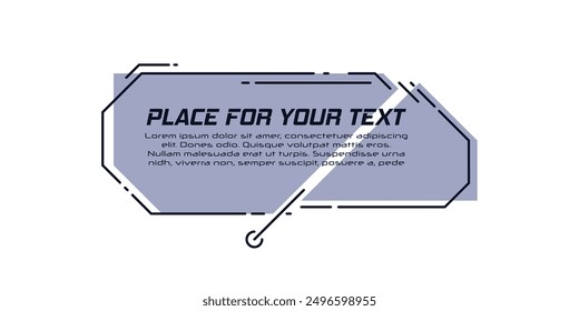 Title text labels technology callout marketing titles boxes lower third bars business categories layout vector isolated set. Callouts titles elements for web, brochure and infographics.	