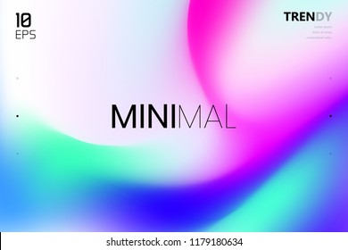 Title: Trendy Fluid Gradient Shape Background. Abstract Watercolor Backdrop. Color Flow Design