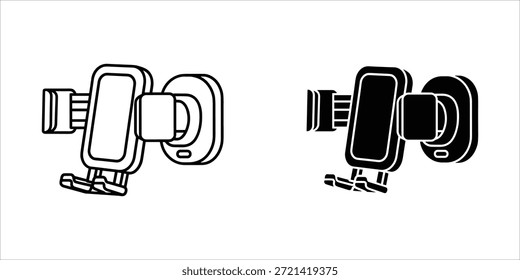 Title: Two wireless earbuds with charging case on white background