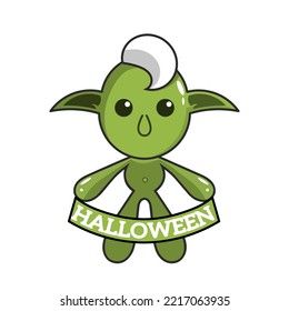 Title	
Vector illustration of cute goblin mascot character cartoon icon. Isolated design on cream and white gradient canvas.