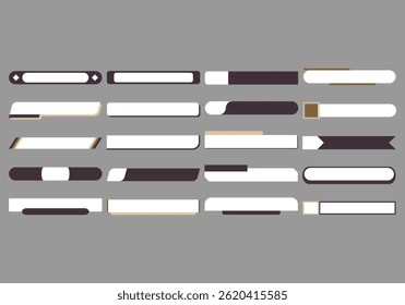 Tittle Box Shape Element Set