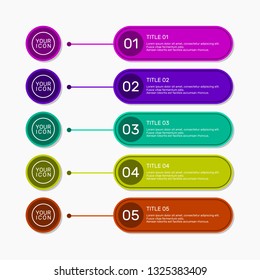 tittle button simple diagram workflow step infographic with colorful style colorful corporate for presentation