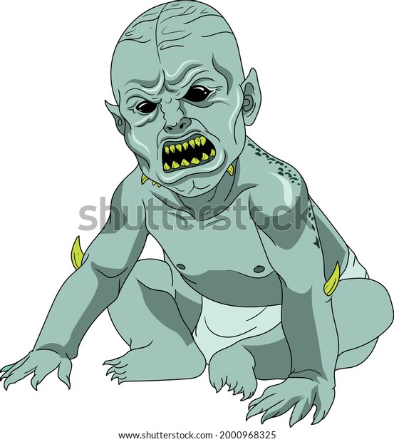 Tiyanak Vampiric Creature Philippine Mythology That Stock Vector