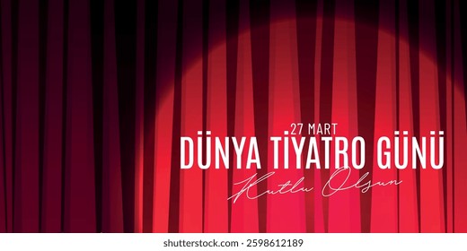Dünya Tiyatro günü kutlama tasarımı. özel tasarım. Translation: World Theatre Day celebration design. special design.