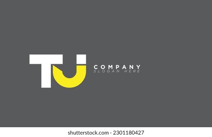 TJ Alphabet letters Initials Monogram logo and JT