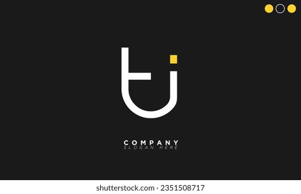 TJ Alphabet letters Initials Monogram logo JT, T and J