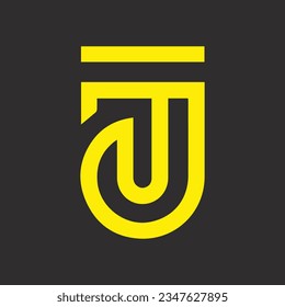 TJ creative and modern vector logo design