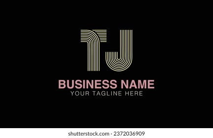 TJ initial logo | initial based abstract modern minimal creative logo, vector template image. luxury logotype , real estate homie . typography . initials 