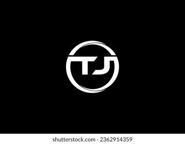 TJ Initial logo design and minimalist logo