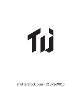TJ initial logo letters in high quality professional design that will print well across any print media