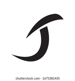 Letra abstracta B logotipo inicial