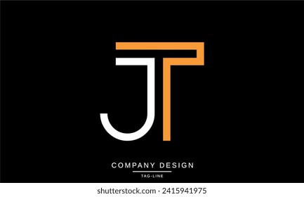 TJ, JT, Abstract Letters Logo Monogram
