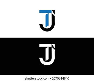 TJ And JT Logo Icon Monogram Design Template Vector.