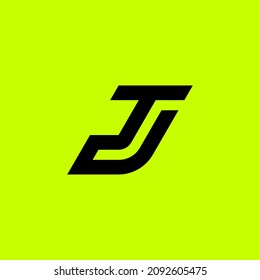 TJ JT logo. the letter T and J perfectly combined into a new, modern and original Logo