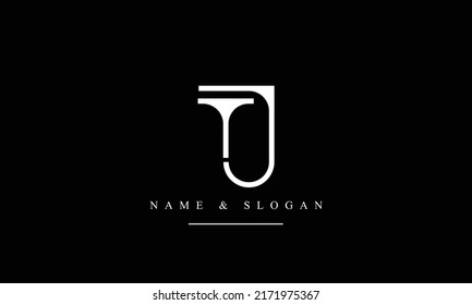TJ, JT, T, J abstract letters logo monogram