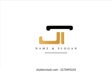 TJ, JT, T, J abstract letters logo monogram