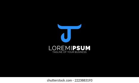 TJ, JT, T, J Letters Logo design Abstract Monogram vector
