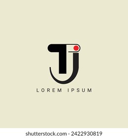 Logo-Design des TJ-Briefes. TJ Polygon, Kreis, Dreieck, Hexagon, flacher und einfacher Stil mit weißem Farbabänderungs-Buchstaben Logo in einem Zeichenbrett. TJ minimalistisches und klassisches Logo. TJ