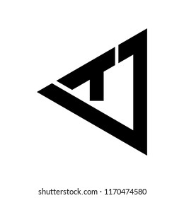 tj letter vector logo. jt letter vector logo