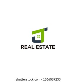 TJ logo design concept vector