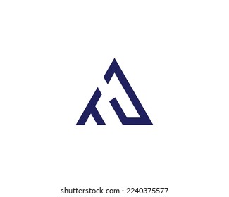 plantilla vectorial de diseño de logotipo TJ