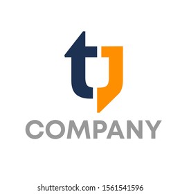 TJ logo vector design template sign