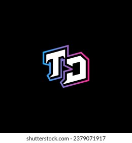 TJ monogram logo design with abstract shape concept in vector