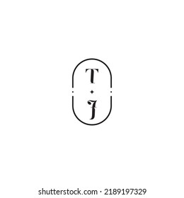 TJ wedding logo concept in high quality professional design that will print well across any print media