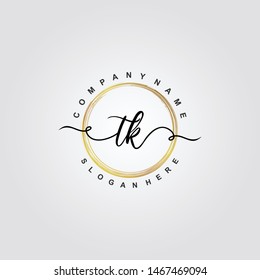 TK Initial beauty floral logo template