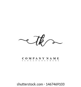 TK Initial beauty floral logo template