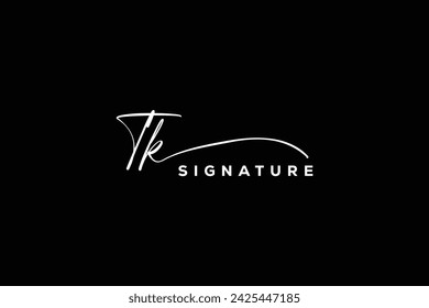 TK initials Handwriting signature logo. TK Hand drawn Calligraphy lettering Vector. TK letter real estate, beauty, photography letter logo design.