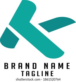 TK initials logo, name initials logo, company initials logo, person initials logo.