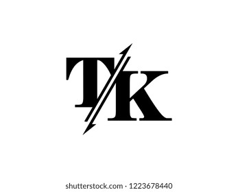 TK initials logo sliced