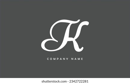 TK, KT Abstract Letters Logo Monogram