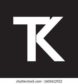tk /kt Letter logo desing template vector