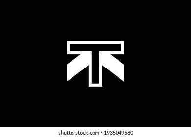 TK letter logo design on luxury background. KT monogram initials letter logo concept. TK icon design. KT elegant and Professional white color letter icon design on black background.