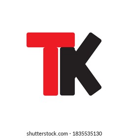 TK letter logo design vector