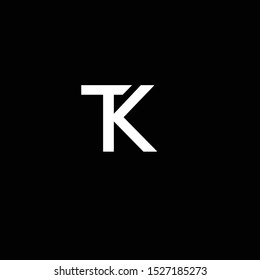 TK letter logo vector icon creative