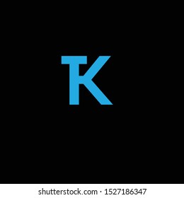 TK letter logo vector icon creative