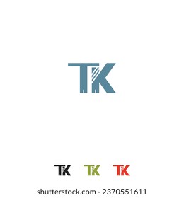 TK logo design vector template