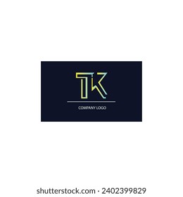 Imagen e ilustración sin regalías de monograma Tk