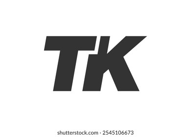 TK Techno Editable Font Logo For Corporate Branding. Bold, Futuristic Design With Unique Typographic Ideas. Minimal Custom Type And Dynamic Letter Variations For Promotion, Printing, And Book Titles