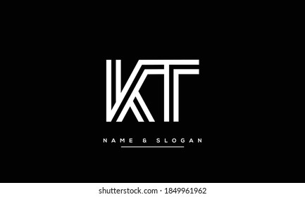 TK,KT ,T ,K  Abstract Letters Logo Monogram