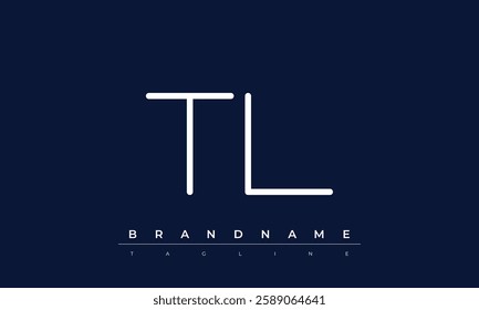 TL Abstract letter logo. This logo icon incorporate with abstract shape in the creative way