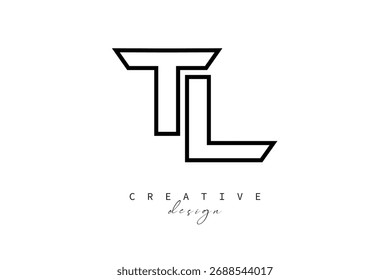 TL Creative Monogram Logo Design-Stock Creative Branding Design Concept