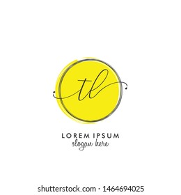 TL Initial beauty monogram logo vector