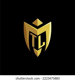 TL initial letters monogram logo for gaming