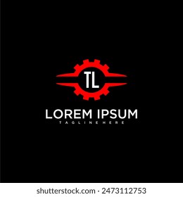 TL initial monogram for automotive logo design vector