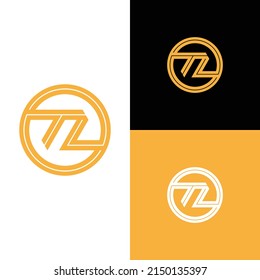 Logo de las iniciales TL. logotipo de monograma moderno y limpio