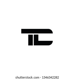 Tl Letter Logo Tc Letter Logo Stock Vector (Royalty Free) 1346342282